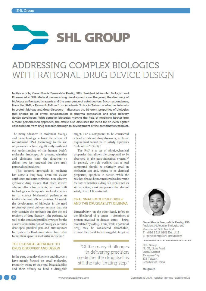 Addressing Complex Biologics With Rational Drug Device Design