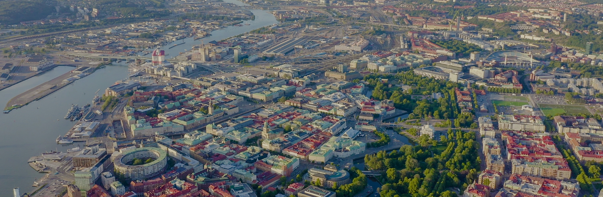 An event participation announcement by SHL Medical titled “SHL Medical to speak and exhibit at 2023 PDA Universe conference in Gothenburg” featuring the drone view of Sweden landscape