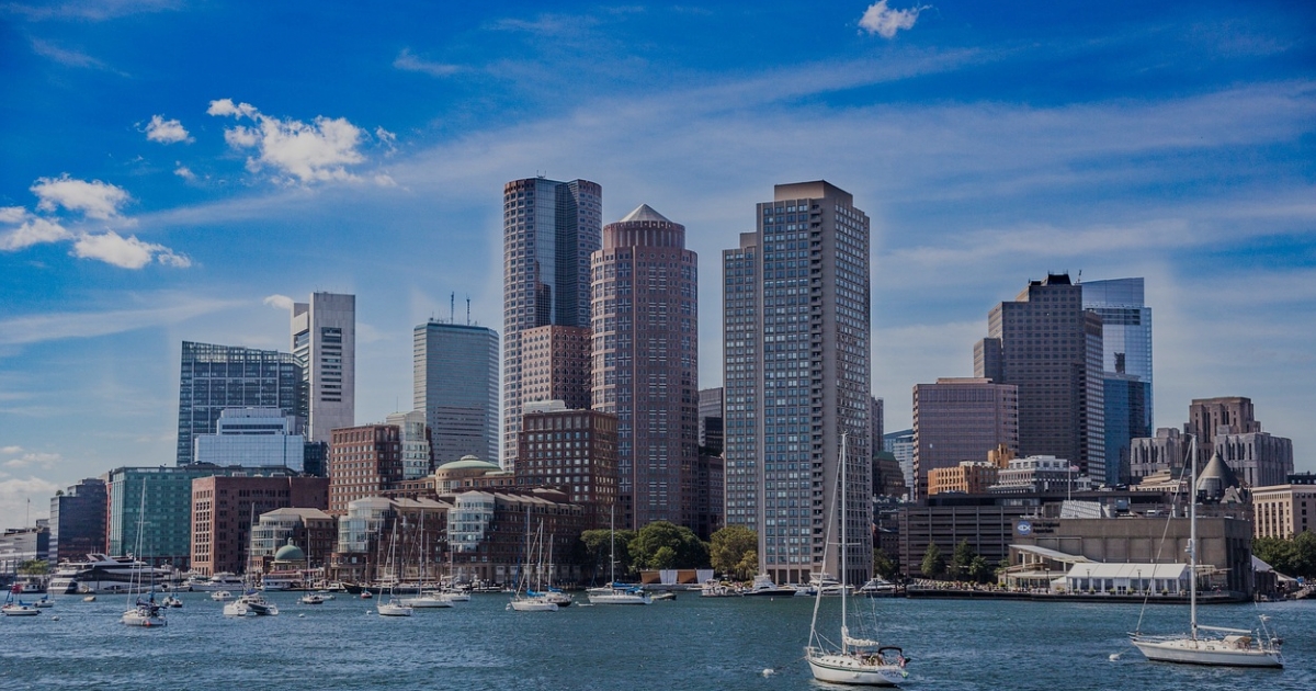 An event participation announcement by SHL Medical titled “SHL Medical returns to Boston for 2023 PODD” featuring the Boston skylight